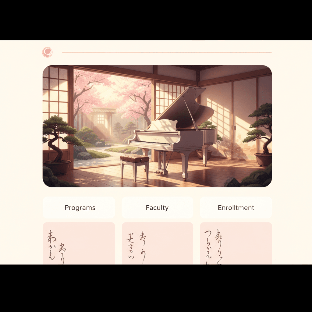 ピアノ教室のサンプルサイト