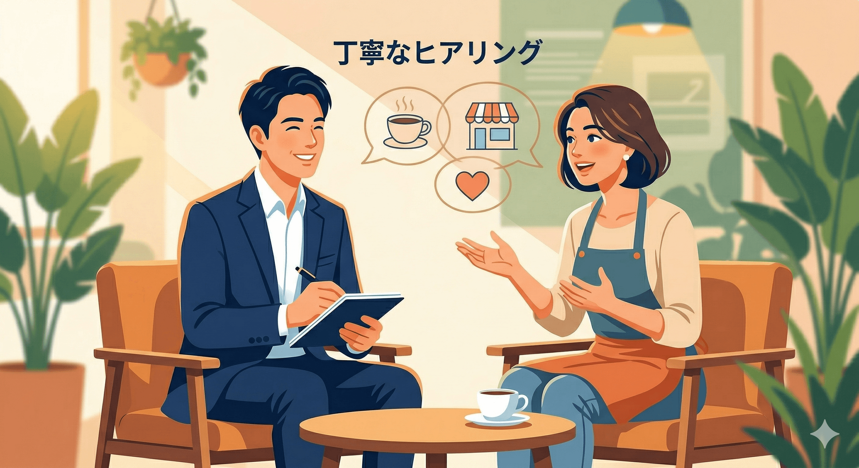 丁寧なヒアリングで寄り添う制作